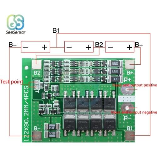 3S 25A Li-ion Lithium Battery Charger Lipo Cell Module PCB BMS Protection Board with Balance For Battery Cell Pack Module