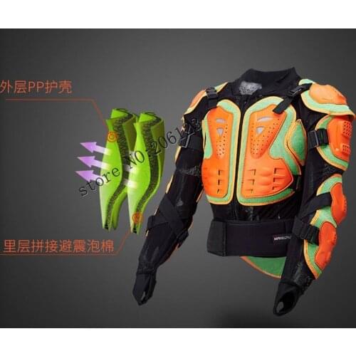 Motorcycle Jacket Motorbike Riding Jacket Full Body Armor for Men Spine Chest Protection Gear Red Edge Deluxe Edition S-XXXL
