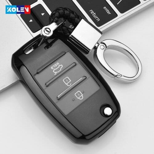 Plating Soft TPU+PC Car Remote Key Cover Case Holder For KIA Rio QL Sportage Ceed Cerato Sorento K2 K3 K4 K5 Sid Accessories Fob