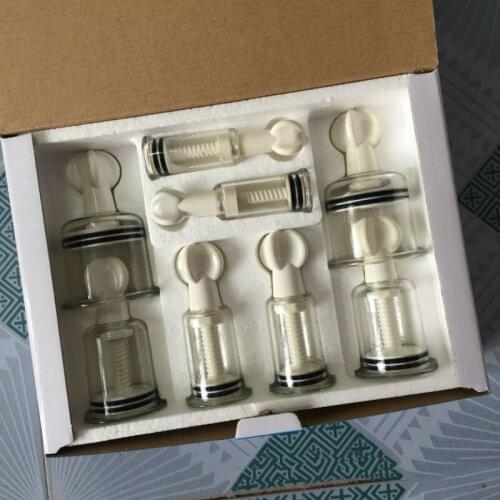 Thickened Vacuum Cupping Set 8/12 Anti Cellulite Massage Body Cups Kit Physiotherapy Chinese Therapy Health Care Suction Cup