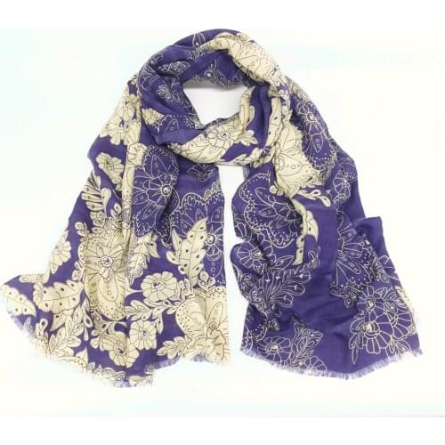 2018 Newest Cotton Ombre Floral Fringe Scarf Shawls Women Flower Pattern Muslim Scarves Hijab Wrap Muffler 5 Color FREE SHIPPING