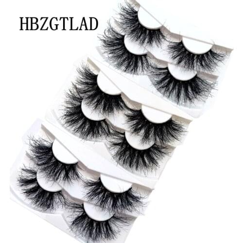 2Pairs 25mm Dramatic 3D Mink Fake Eyelashes Bulk With Custom Box Wispy Natural Mink Lashes Pack Short Wholesales False Eyelashes