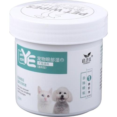 Pet Eyes Cleaning Wipes Paper Towels Dogs Cats Tears Remover Wet Wipe