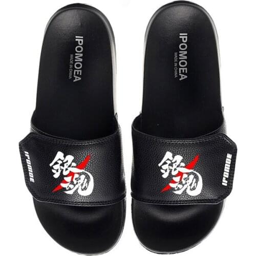 Unisex Anime GINTAMA soft bottom PVC Casual buckle slippers babouche sandals Slides