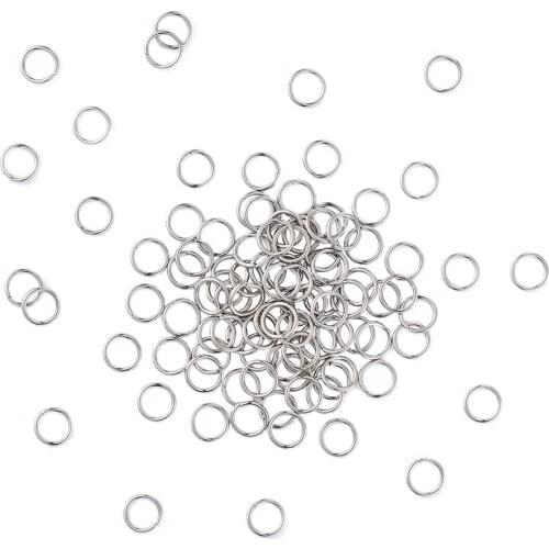 2000pcs Unsoldered Jump Rings Round Charms for Necklace Bracelet Earring Pendant Split Connectors Jewelry DIY Making Accessories