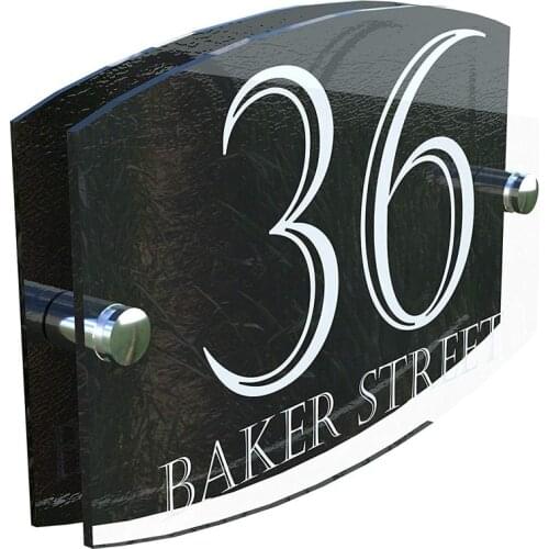 House number Modern Perspex Steel Aluminium Perspex Acrylic House Number Wall Plaque Sign Door sign