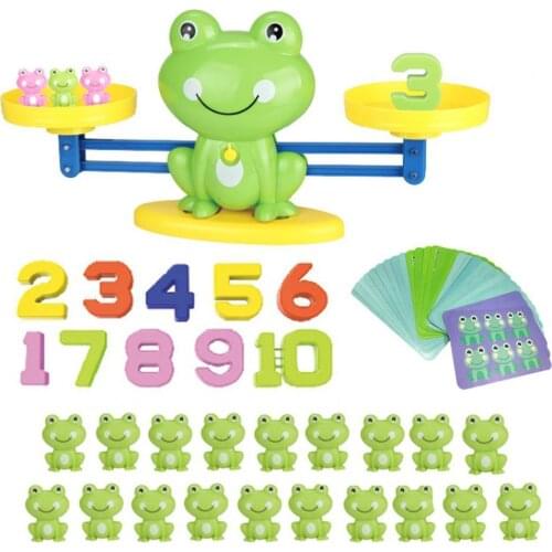Frog Cat Design Number Balance Scale Counting Game Kids Early Educational Toy