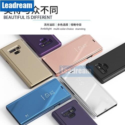 250Pcs DHL Mirror Case For Samsung S10e S10 Plus S6 edge Plus S7 edge S8 Plus S9 Plus Smart Mirror Cover for Note 9 8 5 4