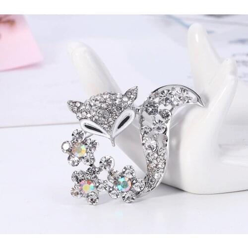 Ladies Brooch Womens Simple Fashion Fox Corsage Sweater Coat Accessories Brooch For Women Animal Party Wedding Brooches Pins