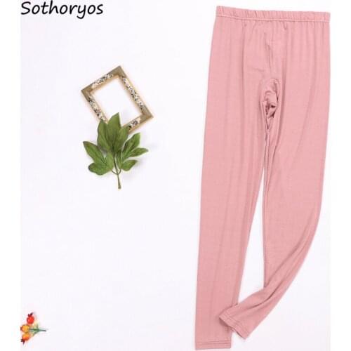 Sleep Bottoms Women Modal Sleepwear Loose Oversized 4XL Casual Soft Solid Korean Style Long Trousers Autumn Ladies Comfort Warm