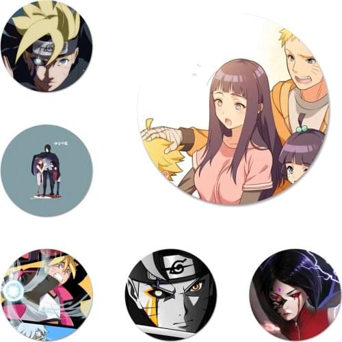 Cartoon Boruto Uchiha Sarada Icons Pins Badge Decoration Brooches Metal Badges For Backpack Decoration 58mm