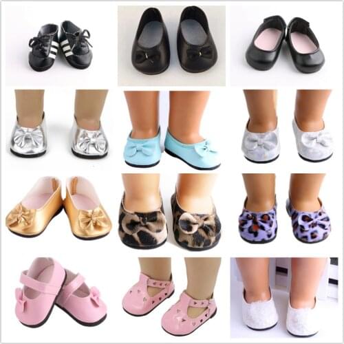 15 style choose 1set=Leather Shoes Doll Shoes for 18" ,Children best Birthday Gift
