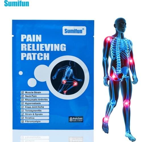 Sumifun 16Pcs/2Bags Pain Relief Patch Chinese Medical Herbal Back Neck Muscle Arthritis Orthopedic Plasters D0660