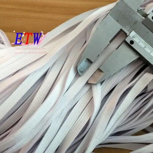 5mm The thicken White Knitting Elastic Tape, Elastic Webbing cord 100 meters/Roll for wholesale and retail Free shipping