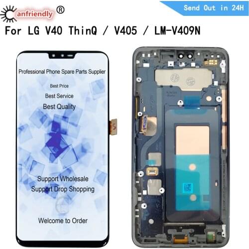 6.4" Lcd For LG V40 ThinQ V405 LM-V405 LM-V409N LCD Display Touch Panel Screen Digitizer With Frame Assembly For LG V40