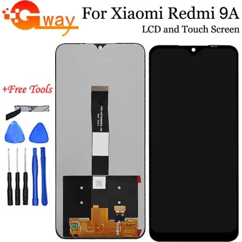 6.53" For Xiaomi Redmi 9A LCD Display Touch Screen Digitizer With Frame Assembly For Redmi 9A Display LCD Replacment + Tools