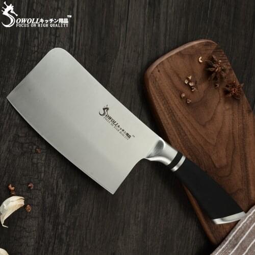 6'' Inch High Carbon Steel Kitchen Cleaver Chopping Knife Butcher Chopper Cleaver Stainless Steel Slicer Cooking Accessories