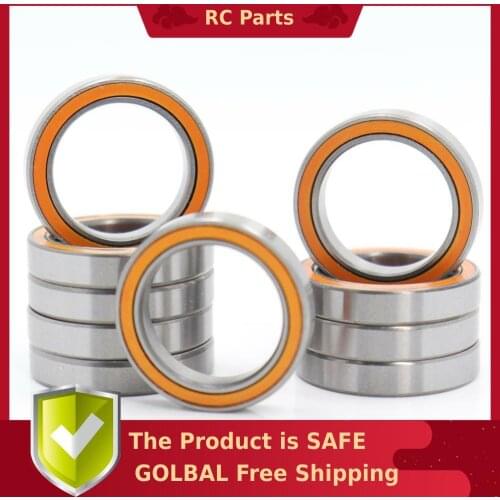 6702RS Bearing ABEC-3 10 PCS 15*21*4 mm Thin Section 6702-2RS Ball Bearings 61702 RS 6702 2RS With Orange Sealed