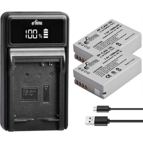 NB-10L Battery and Charger for Canon SX40 HS SX40HS SX50 HS SX50HS G1 X G1X G15 G16 SX60 HS G3X Camera Batteries