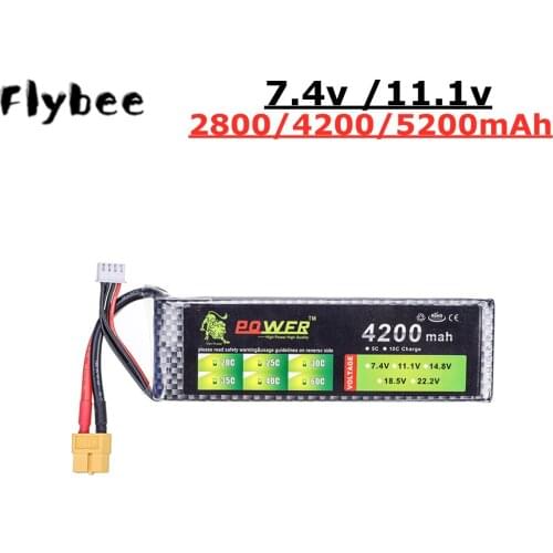 2s 7.4V 2800mAh 4200mAh 5200mAh Lipo Battery T/XT60 Plug for RC toy Car Airplane Helicopter Boat Spare Parts 3s 11.1v Battery