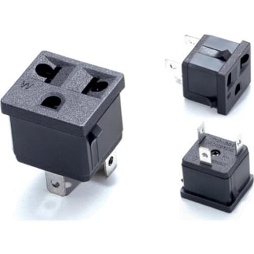 America 250v 15a us AC PDU UPS wired power desktop outlet inline cable assemble install electrical Panel Receptacle AC socket