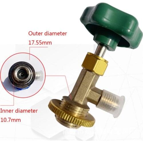 Car Refrigeration 1/4 SAE Auto AC Can Tap Valve Bottle Opener For R134a Low Pressure Gas Refrigerant Air-conditioning