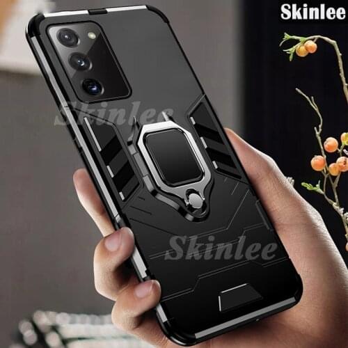 For Samsung Galaxy A03S A02S Case Shockproof Armor Case Holder Finger Ring Magnetism For Samsung S20 S21 FE Cover
