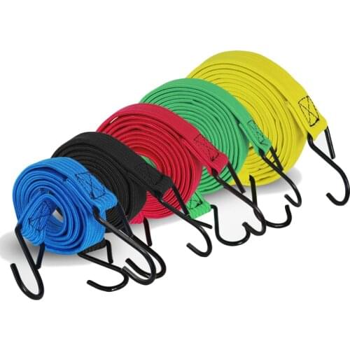 Motorcycle MTB Bike Cycling Parts Luggage Stacking Binding Rope Elastic Cord Strap Fixed Band Hook Mountain Bicycle Accessories