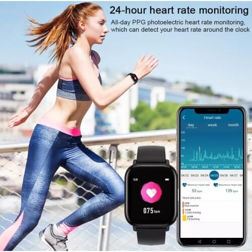 Hot 1.4 inch Smart Watch Men Full Touch Fitness Tracker Heart Rate monitor Smart Clock Women Physiological relations Smart watch