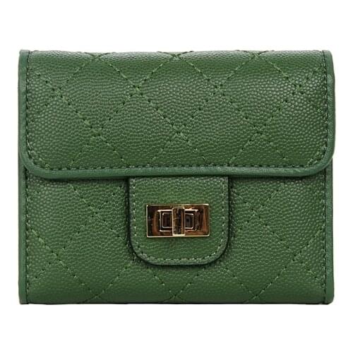 Women Genuine Leather Single Organ Card Holder With Coin Pocket Fashion Hasp Cardholder Top Quality Ladies Short Small Purse