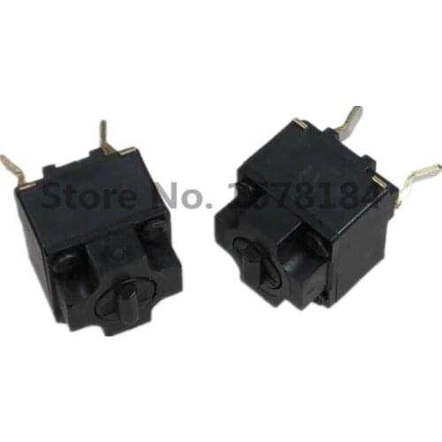 50 PCS Mouse Square Micro Switch Button EVQP0E07K 6*6*7.45MM Microsoft Black Spots