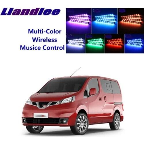 LiandLee Car Glow Interior Floor Decorative Seats Accent Ambient Neon light For NissanEvalia Evalia