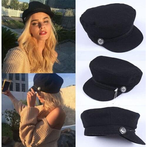 Fashion Men Women Autumn Winter Fashion Berets Caps Greek Fisherman Sailor Cap Fiddler Hat Peaked Cap Berets Elastic Band