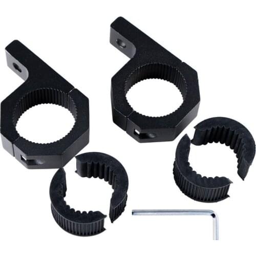 2pcs Mounting Bracket 1.5" 2" Tube Clamp Roof Roll Cage Holder For Work HID LED Light Bar