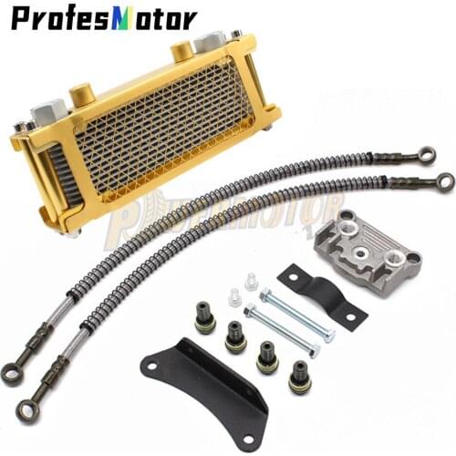 Motorcycle Oil Cooling Cooler Radiator Oil Cooler Set For 50cc -110cc Horizontal Engine Chinese Made Dirt Pit Monkey Bike ATV