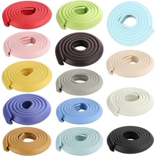 OOTDTY 2m Table Edge Protective Strap Baby Safety Corner Desk Guard Rubber Table Protection Kids L Shape Soft Edge&Corner Guards
