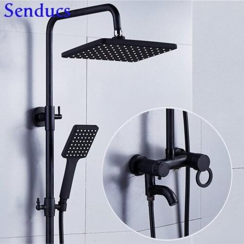 RoHS Electroplated Silver Gold Black White Bathroom Shower System Wall Mounted Solid Brass Pvc Pressure Shower Bathroom Faucets