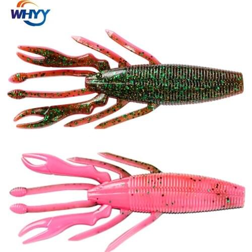 Soft Bait Fake Shrimp Hammer Shrimp75MM/95MM Bagged Soft Bait Shrimp Sub-bait Double-sided Double-color Sub-soft Shrimp