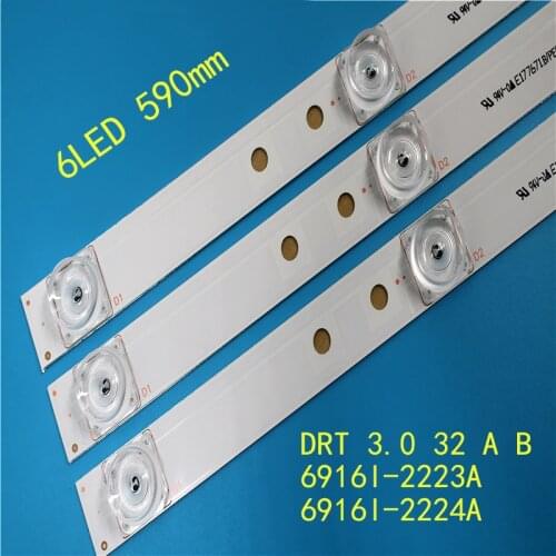 New 60 PCS*6LED 590mm LED backlight strip bar compatible for LG 32LB561V UOT A B 32 INCH DRT 3.0 32 A B 6916l-2223A 6916l-2224A