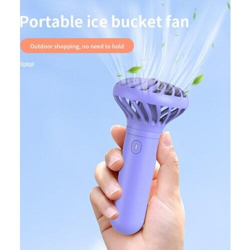 ELOOLE Hanging Neck Small Fan Portable USB Mini Hanging Neck Lazy Small Silent Electric Fan Handheld Ventilador Outdoor