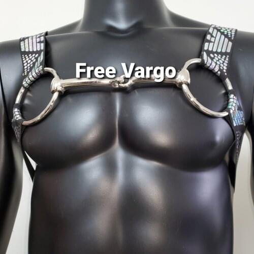 Burning Men Holographic Body Harness Hologram Man Chest Harness Music Festival Wear Dancer Rave Outfits Gear Top Costumes