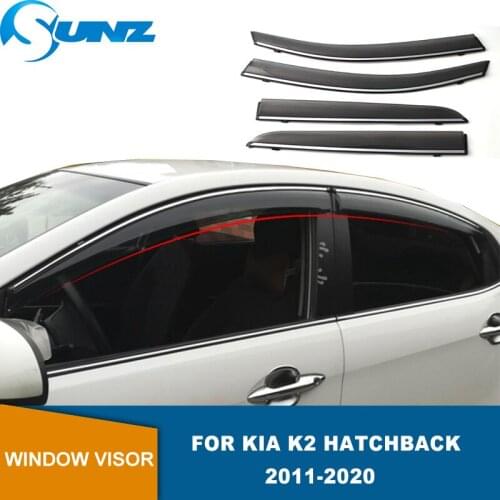 Sun Rain Guard For Kia K2 Hatchback 2011 2012 2013 2014 2015 2016 2017 2018 2019 2020 Window Visor Window Shield Sun Visor SUNZ