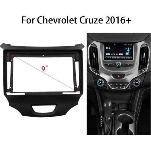 AutoRadio Stereo Frame Kit For Chevrolet Cruze 2016+ Head Unit Dashboard Panel Bezel Faceplate Center Console Holder Frame Kit