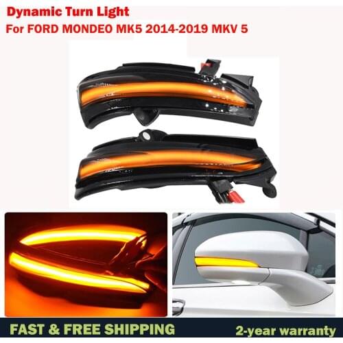 Dynamic Blinker LED Turn Signal Light Side Lamp Rearview Mirror Indicator For FORD MONDEO MK5 2014-2019 MKV 5