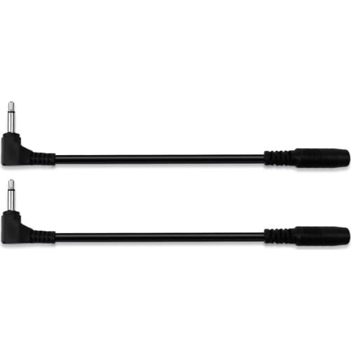 2 Pieces of Reverse Polarity Cable 90 Degree Right Angle DC Power Extension Cord for Guitar Pedal