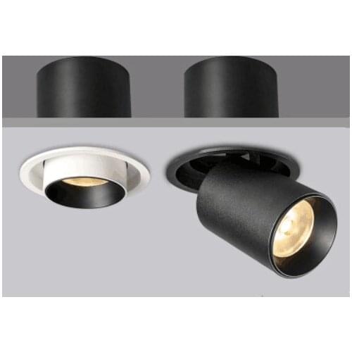 Quare Angle Adjust Stretchable LED COB Recessed Downlight 12W 15W 18W 24W LED Ceiling Spot Light Kitchen Living room Indoor