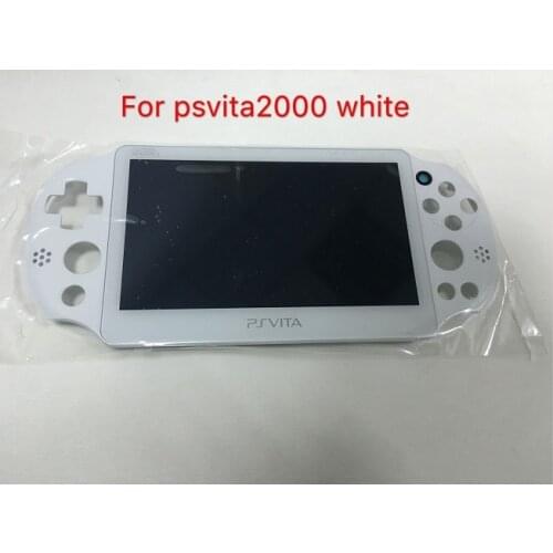 Replacement original New for psvita 2000 psvita2000 lcd display screen assembled with frame white color