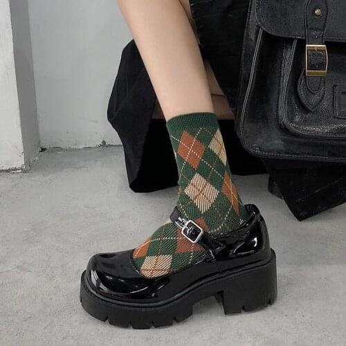 Japan Mary Jane female thick-soled college style single shoes 2021 spring and summer new buckle retro British small leathershoes