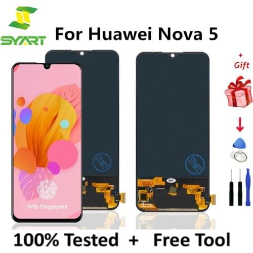 LCD Screen For Huawei Nova 5 Pro LCD Display Touch Digitizer Assembly SEA-AL10 SEALCD Screen LCD Screen For Huawei Nova 5