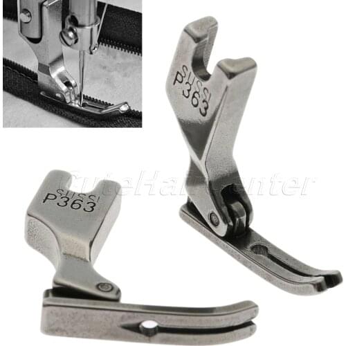 1PC Industrial Sewing Machine Presser Foot Stainless Steel Narrow Zipper Presser Foot P363 for Brother Juki costura Hicello